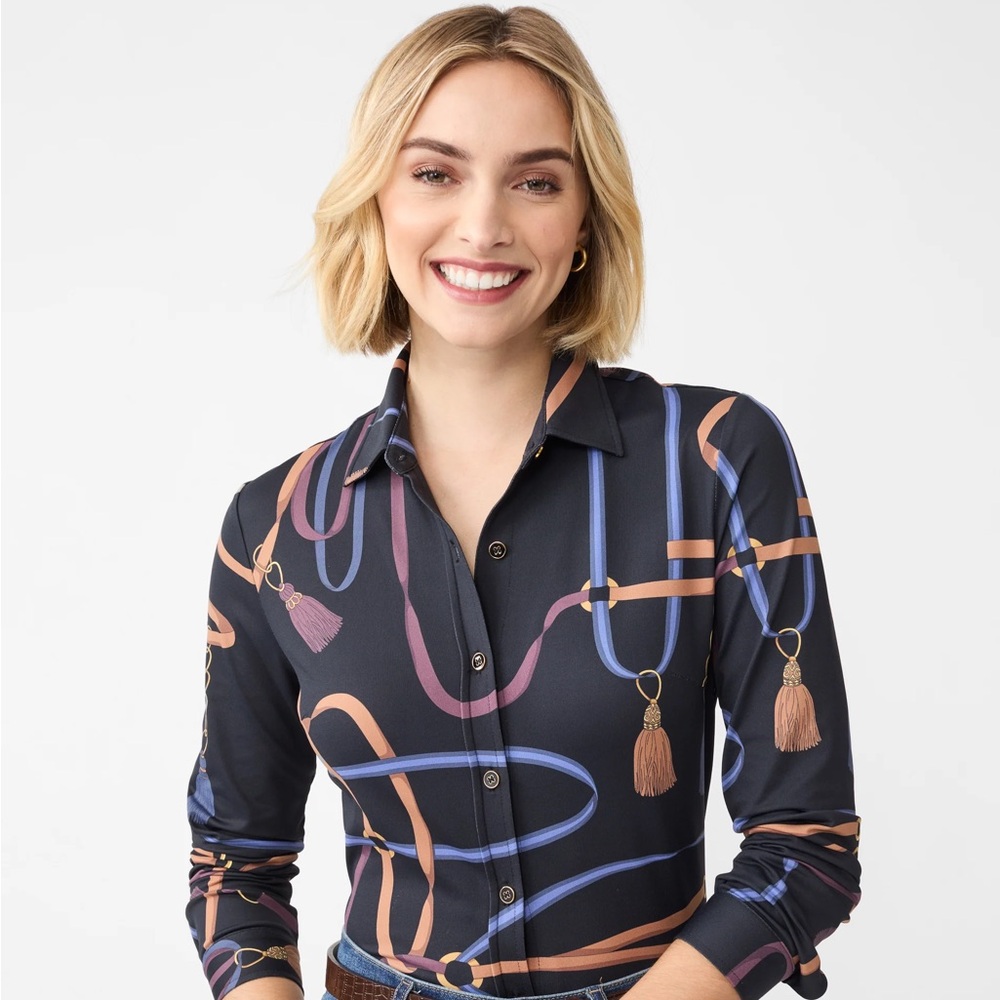 J McLaughlin button down Betty blouse